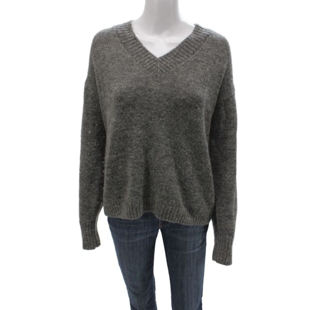 Joes Womens V-Neck Pullover Gray Sweater Size M